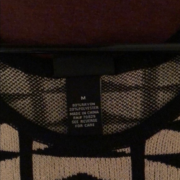 Tan and Black dress bodycon dress - Picture 3 of 3